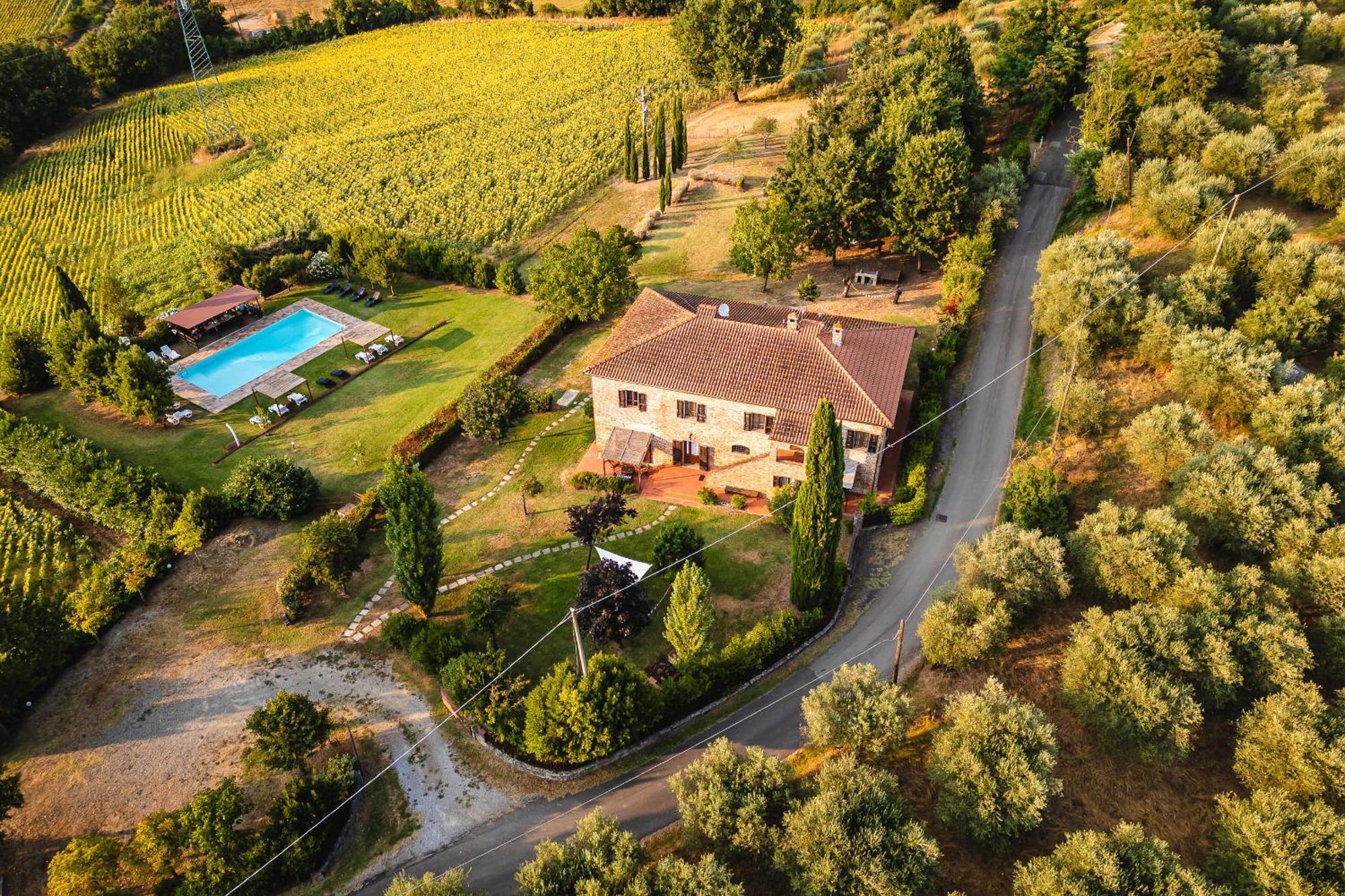Villa Le Belle Giornate Foiano Della Chiana Bagian luar foto